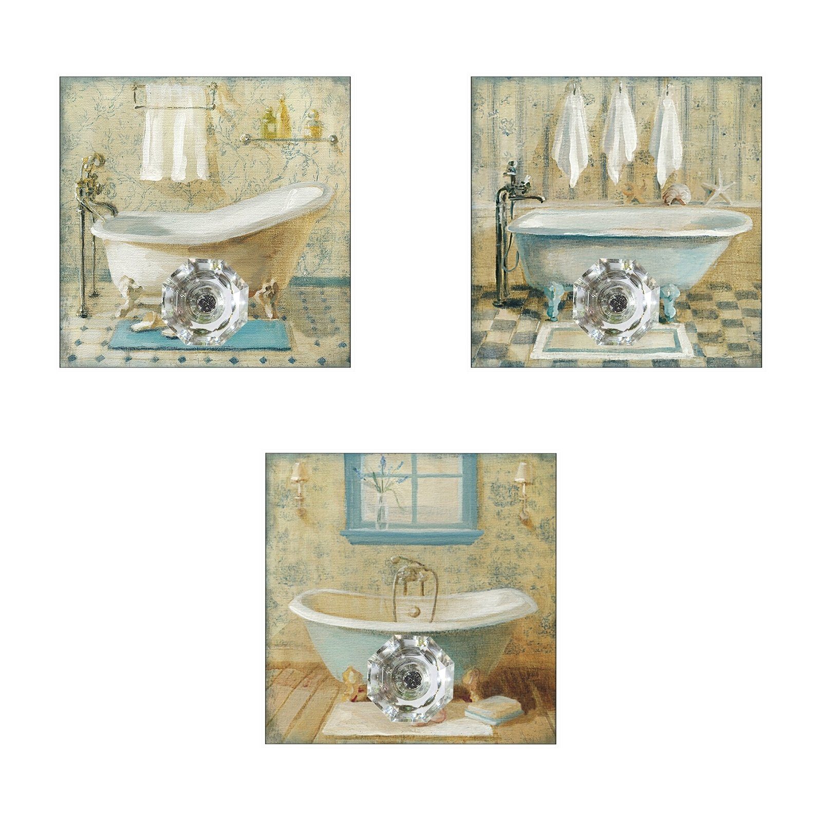 HTI-Line Wandhaken Wandhaken 3er-Set Nostalgie, (Set, 3-St), Handtuchhaken Handtuchhalter