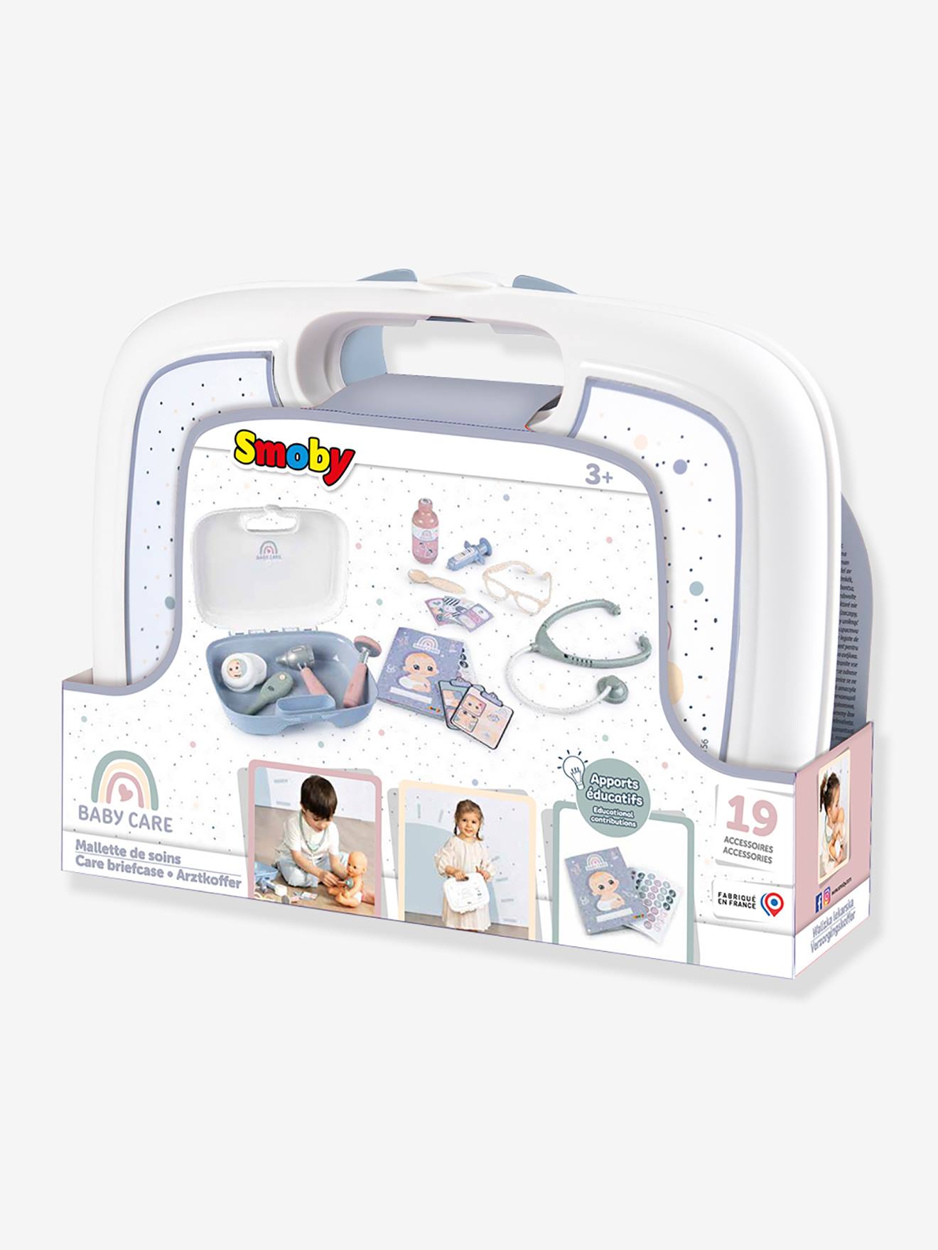 Smoby Puppendoktor-Koffer Baby Care SMOBY - mehrfarbig