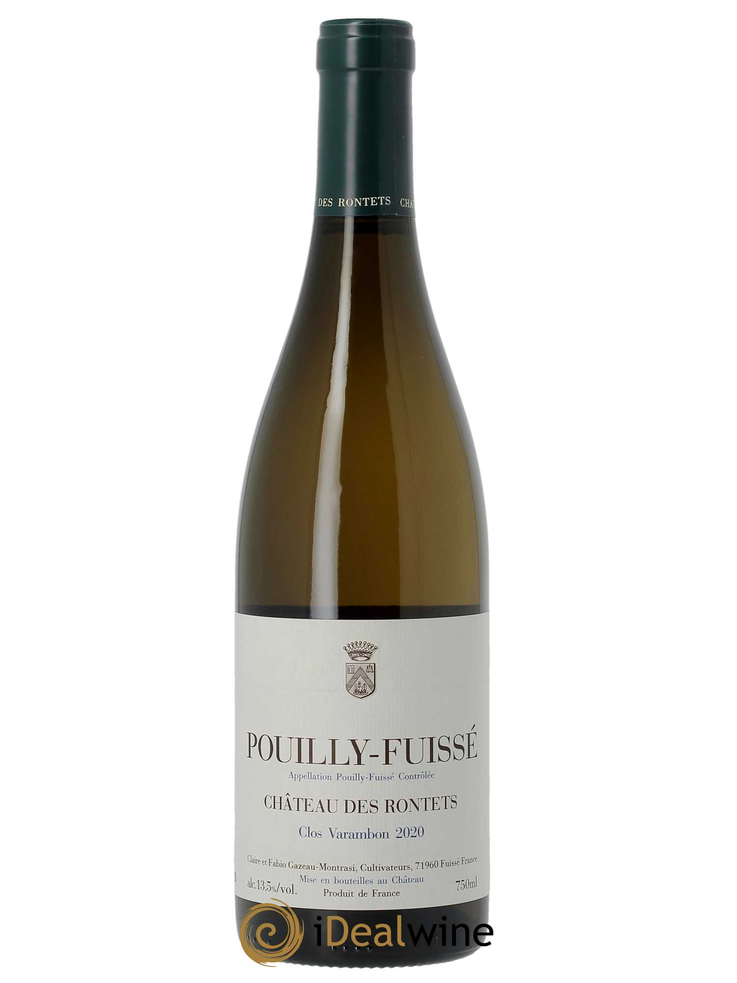 Pouilly-Fuissé Clos Varambon Château des Rontets  2020 - Lot de 1 Bouteille