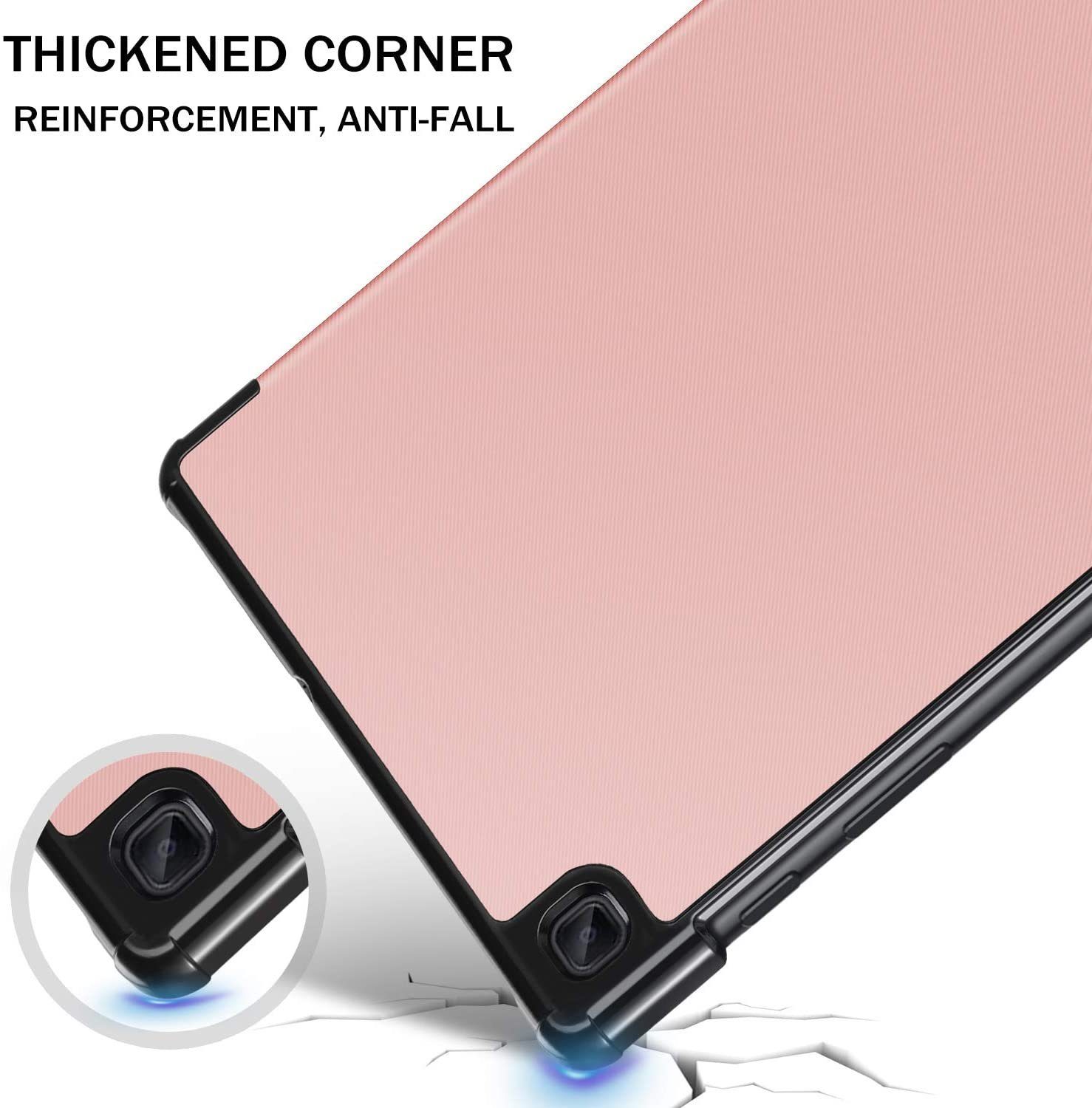 IVSO Tablet-Hülle Hülle für Samsung Galaxy Tab S6 lite 10,4 Zoll 2022/2020 SM-P610/P613/P615/P619 + Panzerglas, 10.4 inch, Ultra Schlank Slim Schutzhülle Hochwertiges PU mit Standfunktion Perfekt Geeignet