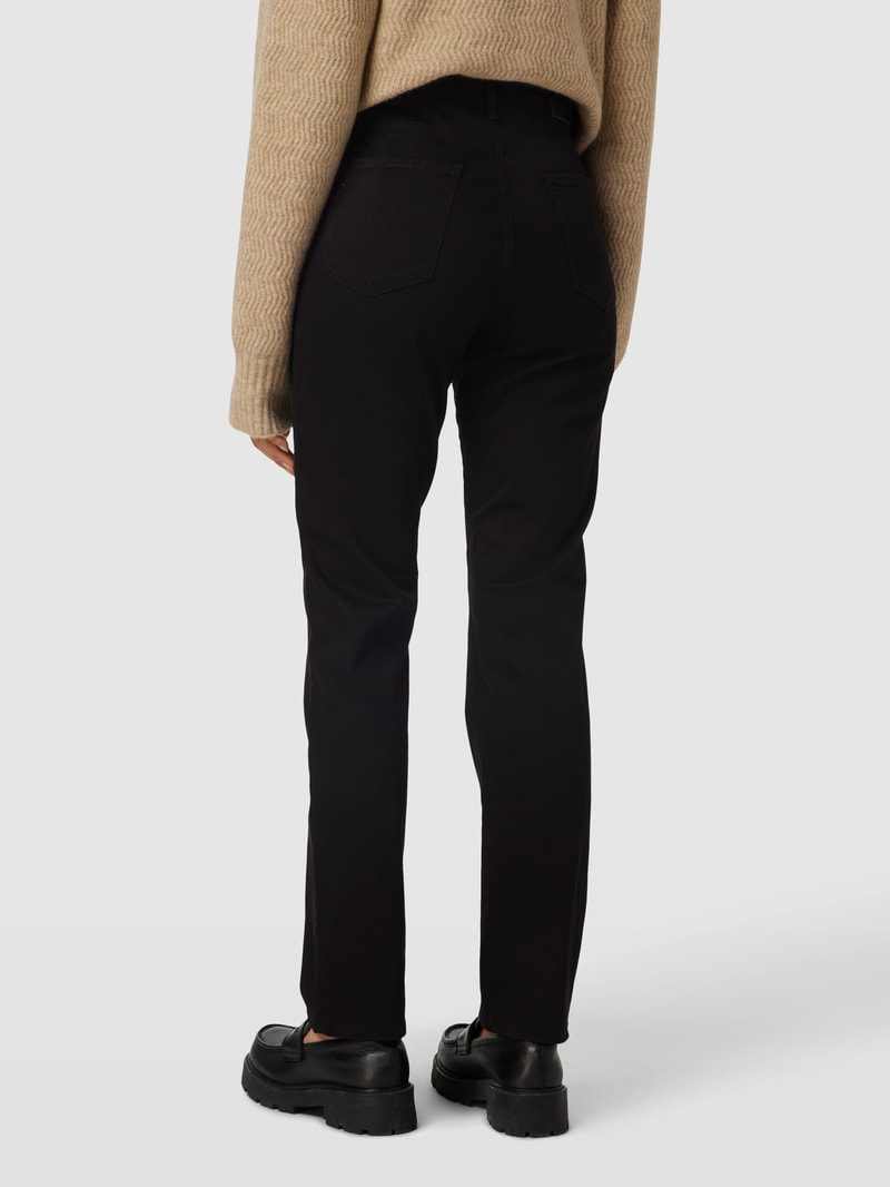 Jeans mit 5-Pocket-Design Modell 'Carola' in schwarz