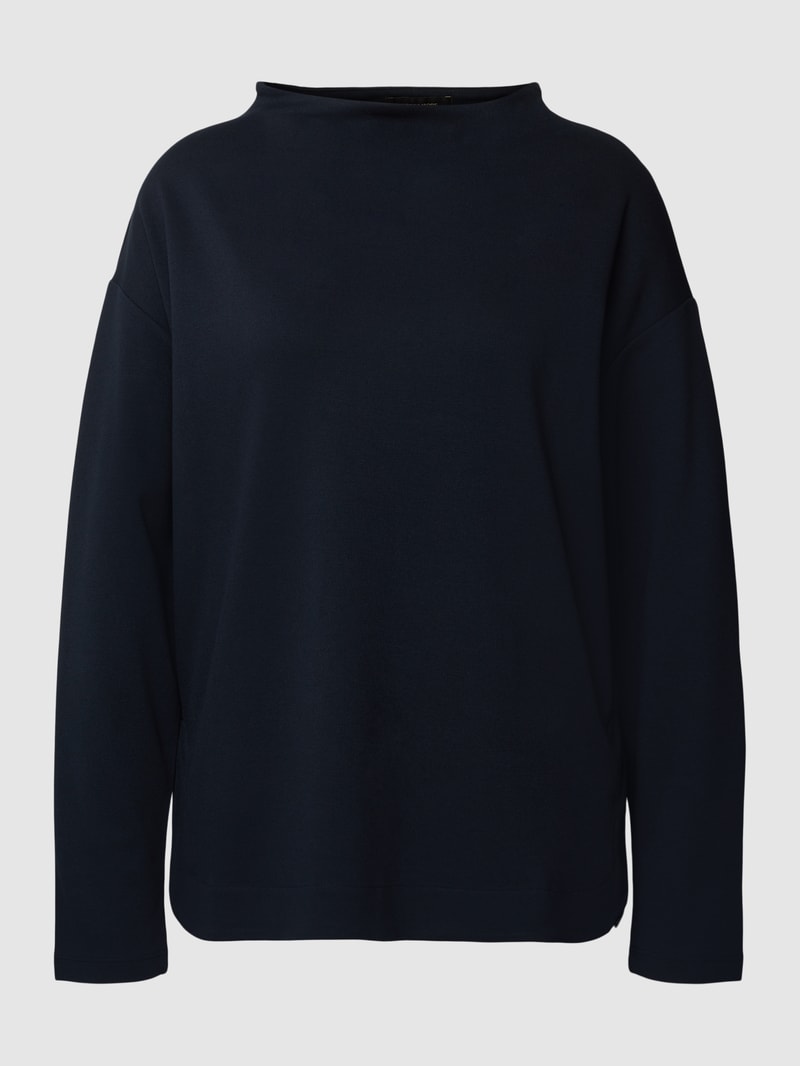 Sweatshirt mit überschnittenen Schultern in marineblau