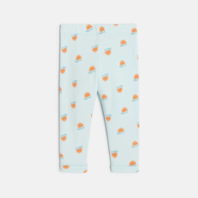 Pantalon bébé garçon bleu à motifs soleil Catimini