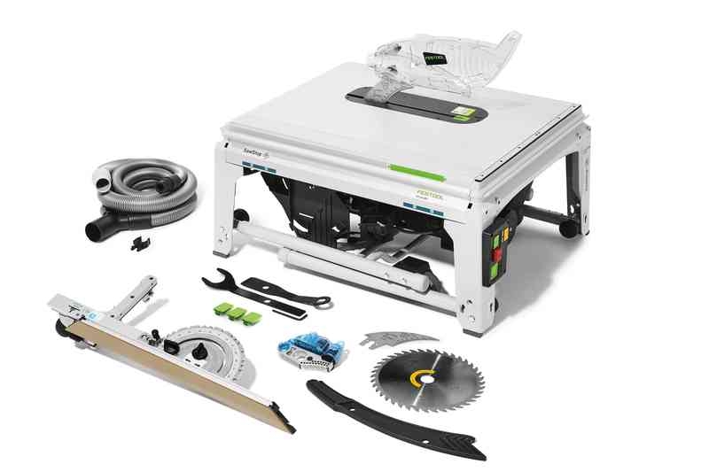 Sierra circular de mesa Festool 575781 TKS 80 EBS de 254 mm con protección SawStop.