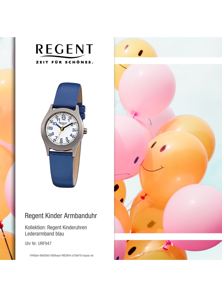 Regent Armbanduhr Regent Kinderuhren blau klein (ca. 26mm) günstig kaufen onesize
