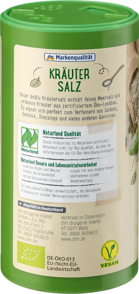 Kräutersalz, ohne Jod, 200 g