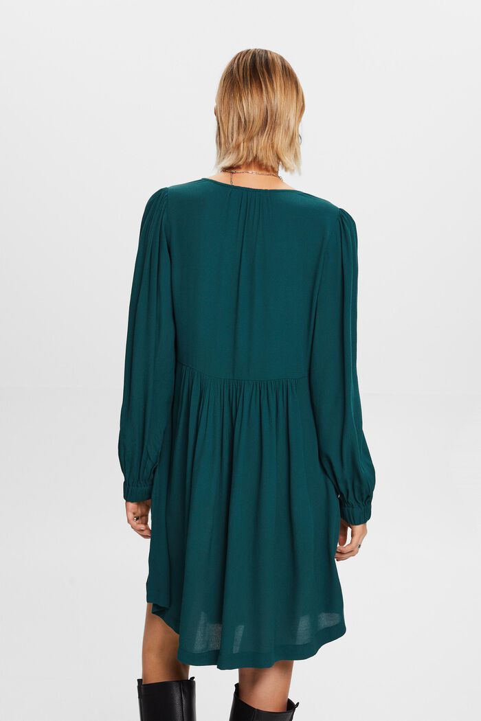 Chiffon-Minikleid in Crinkle-Optik