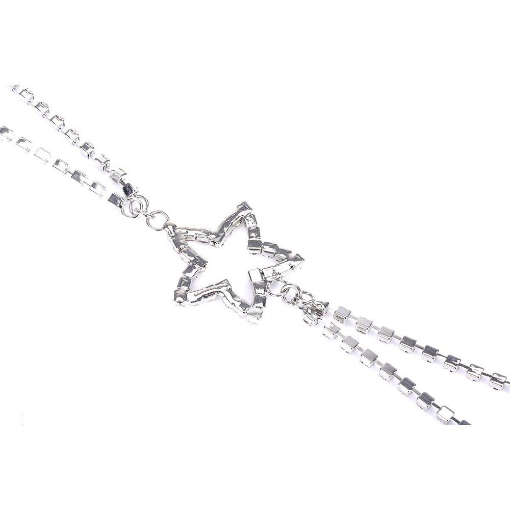Tian Dee BH-Träger Damen Frauen Stern Strass Diamant Rückenfrei Rückenkonverter BH-Träger