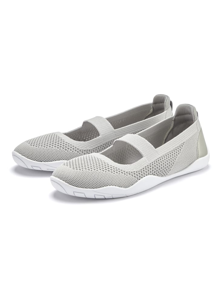 LASCANA Sneaker Ballerinas in hellgrau günstig kaufen