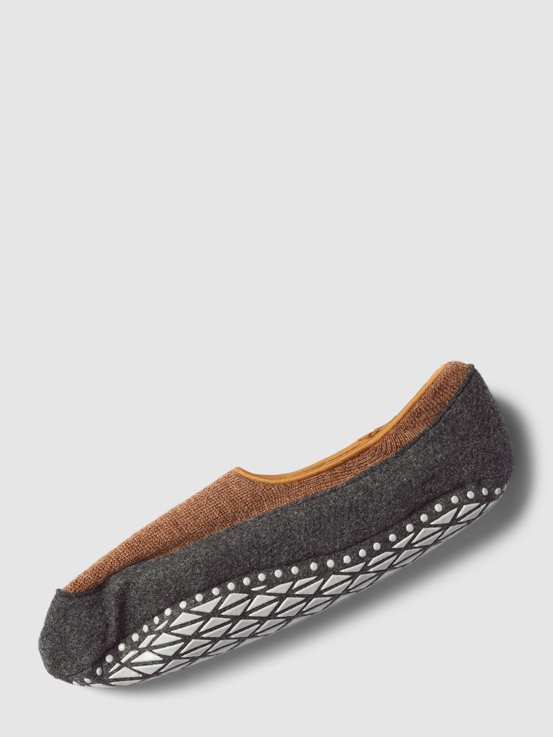 Hausschuhe aus Schurwoll-Mix Modell 'COSYSHOE' in beige meliert