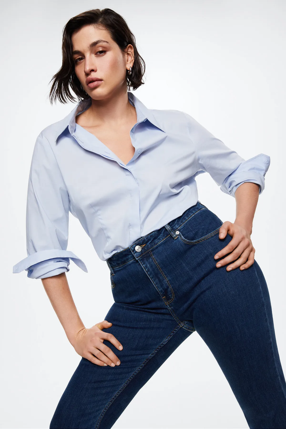 MANGO  Jeans - Blau - Wide Leg