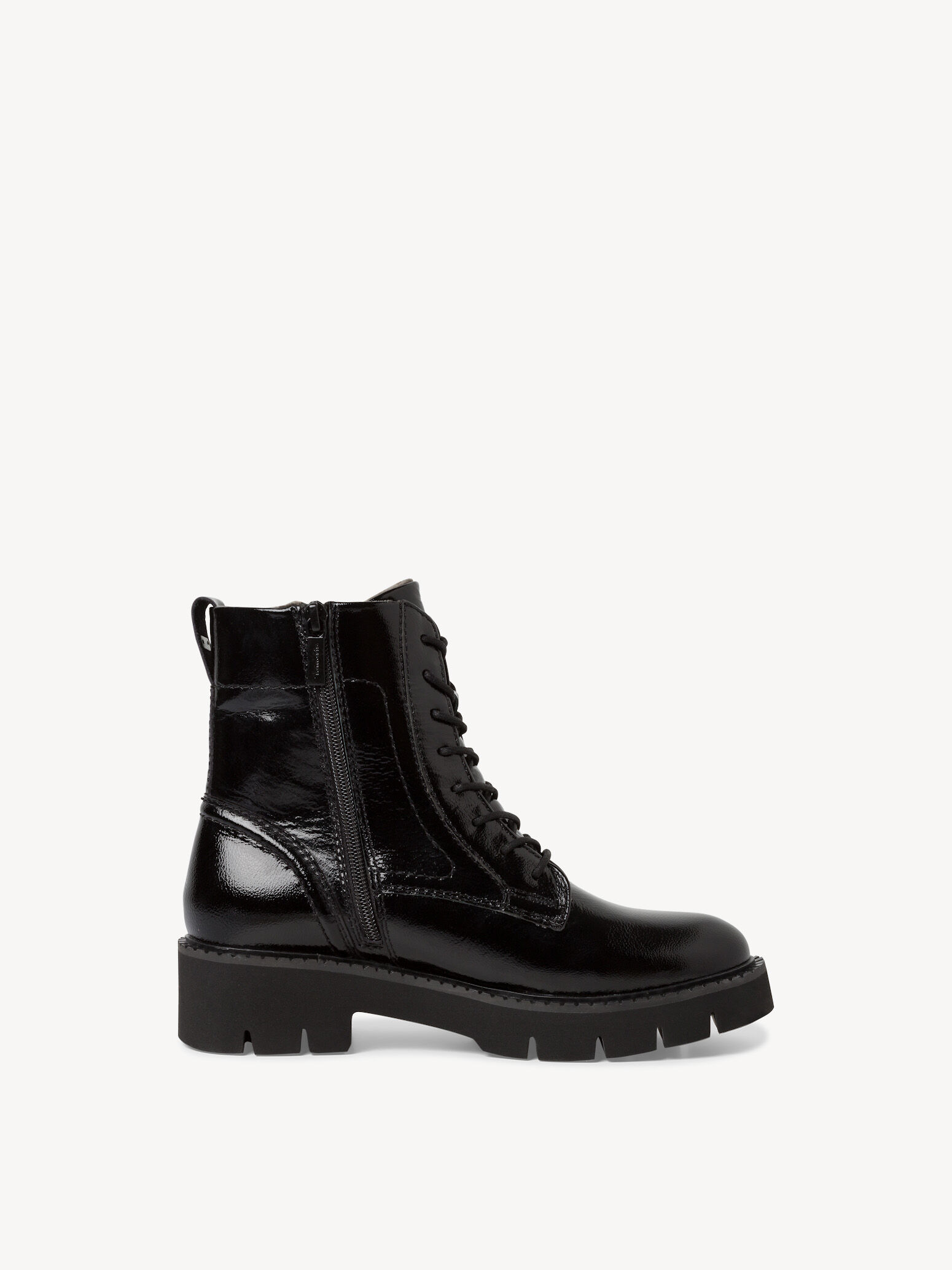 Bottine en cuir - noir