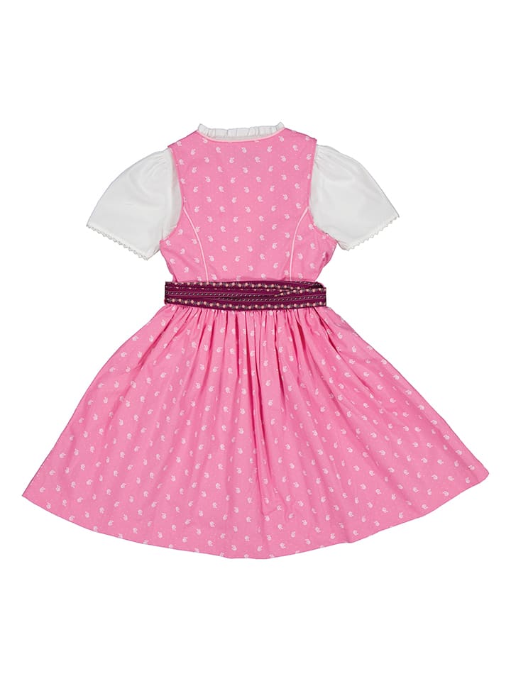 Isartrachten Dirndl in Rosa/ Bordeaux günstig kaufen