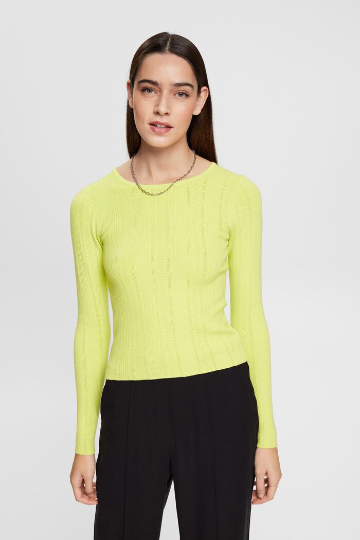 Pullover im Ajour-Stil