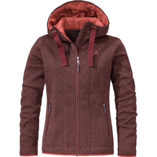 DAMEN UNTERJACKE FLEECE HOODY AURORA L