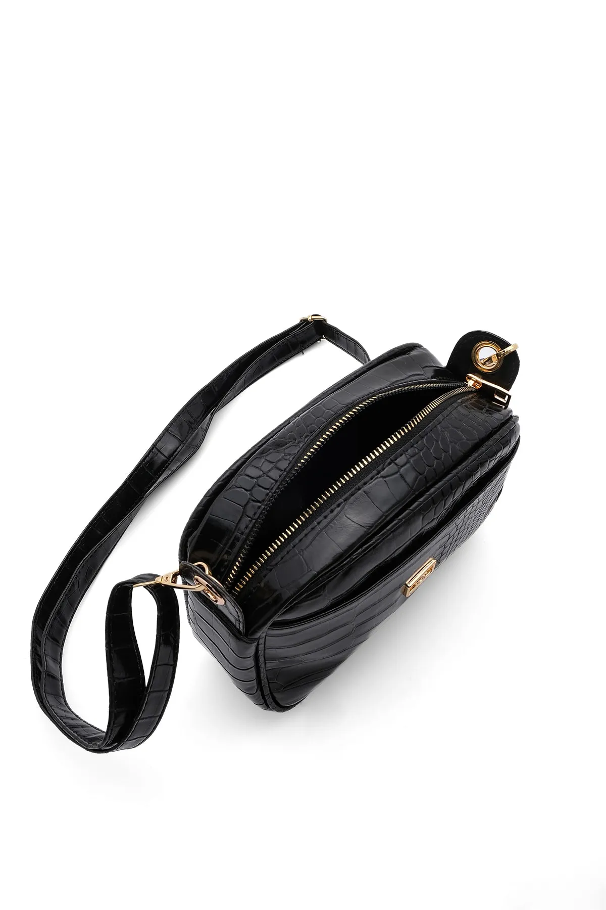 Marjin  Damen-Schultertasche mit verstellbarem Riemen Tensan schwarz