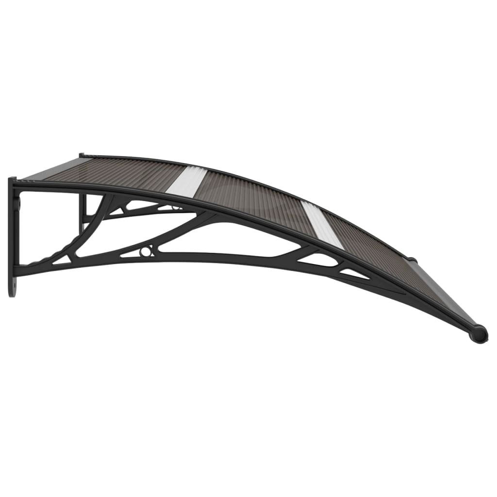 vidaXL Markise Türvordach Schwarz 120×80 cm PC