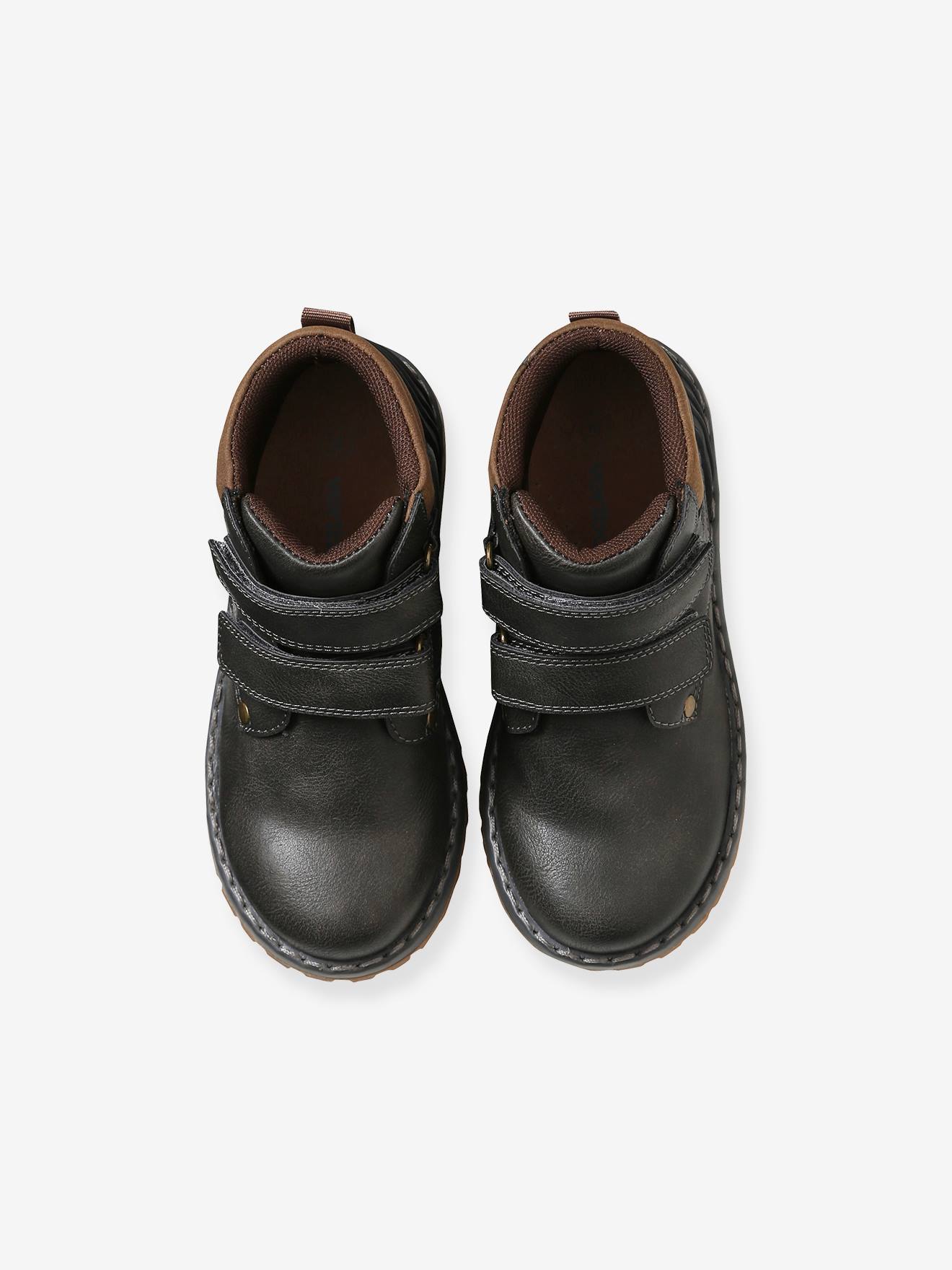 Bottines scratchées garçon gris