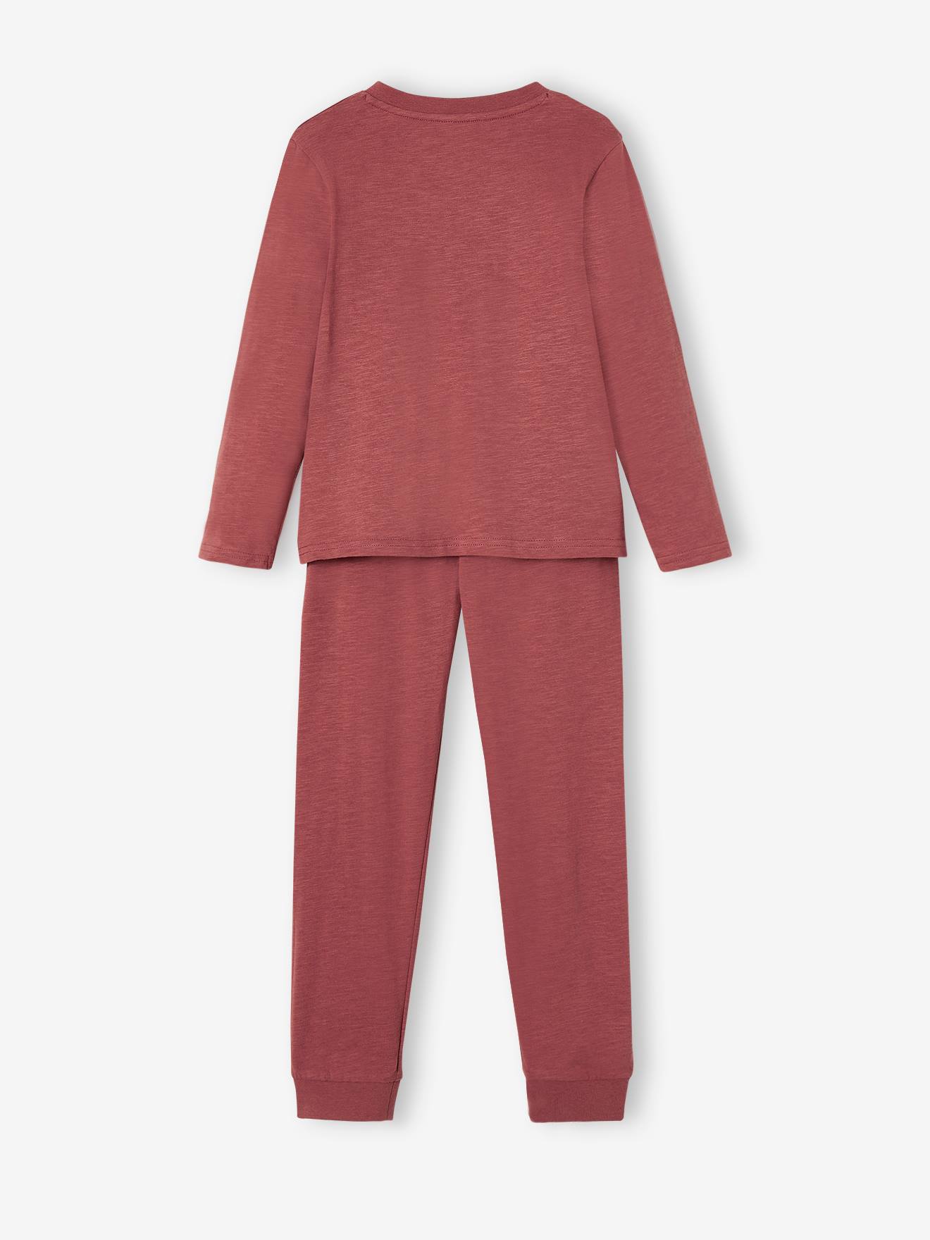 Pyjama uni personnalisable garçon col tunisien terracotta