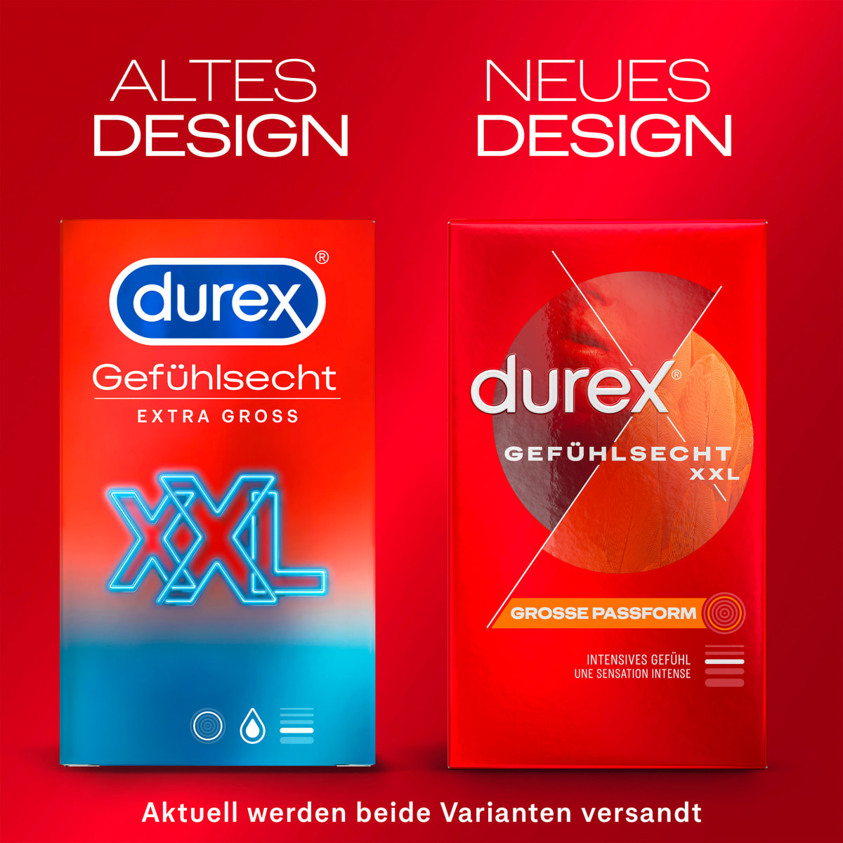 Kondome Gefühlsecht XXL, Breite 60mm, 8 St