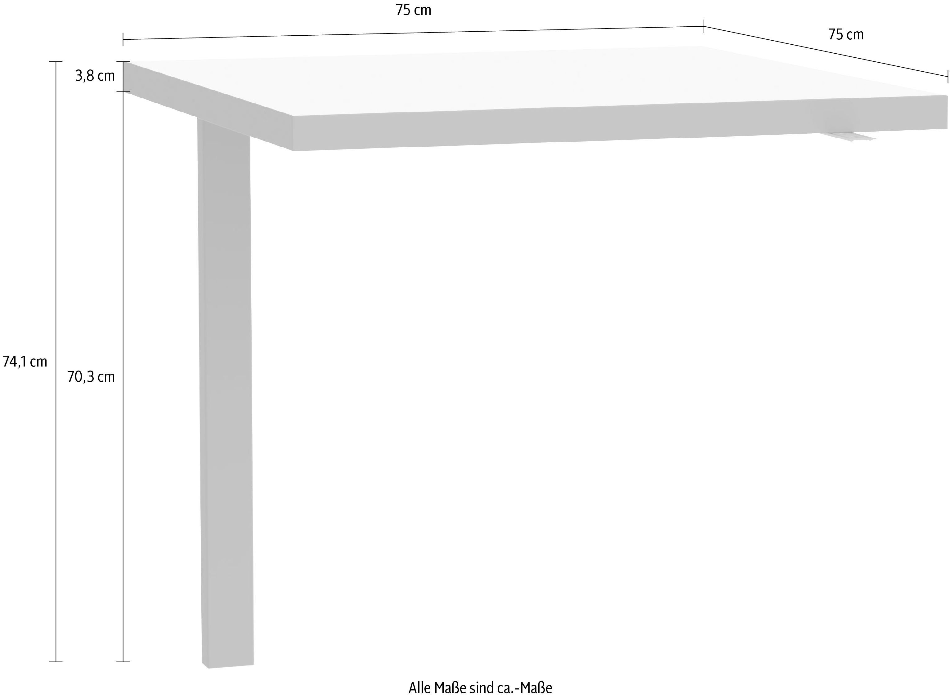 FORTE Ansteckplatte Keflav, Breite 75 cm