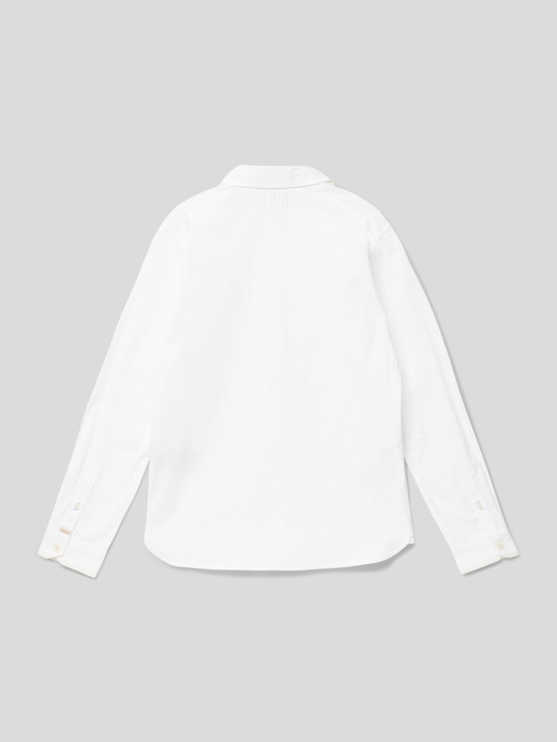 Slim Fit Hemd mit Streifenmuster in offwhite