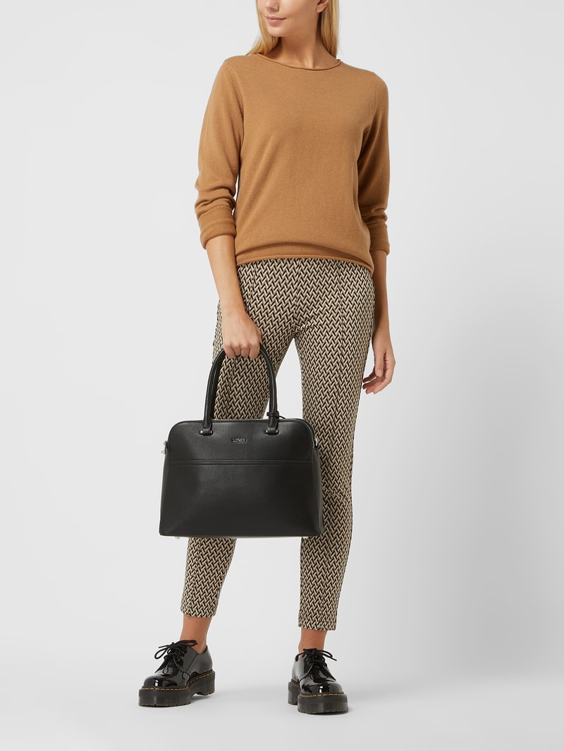 Handtasche in Leder-Optik Modell 'Franka' in schwarz