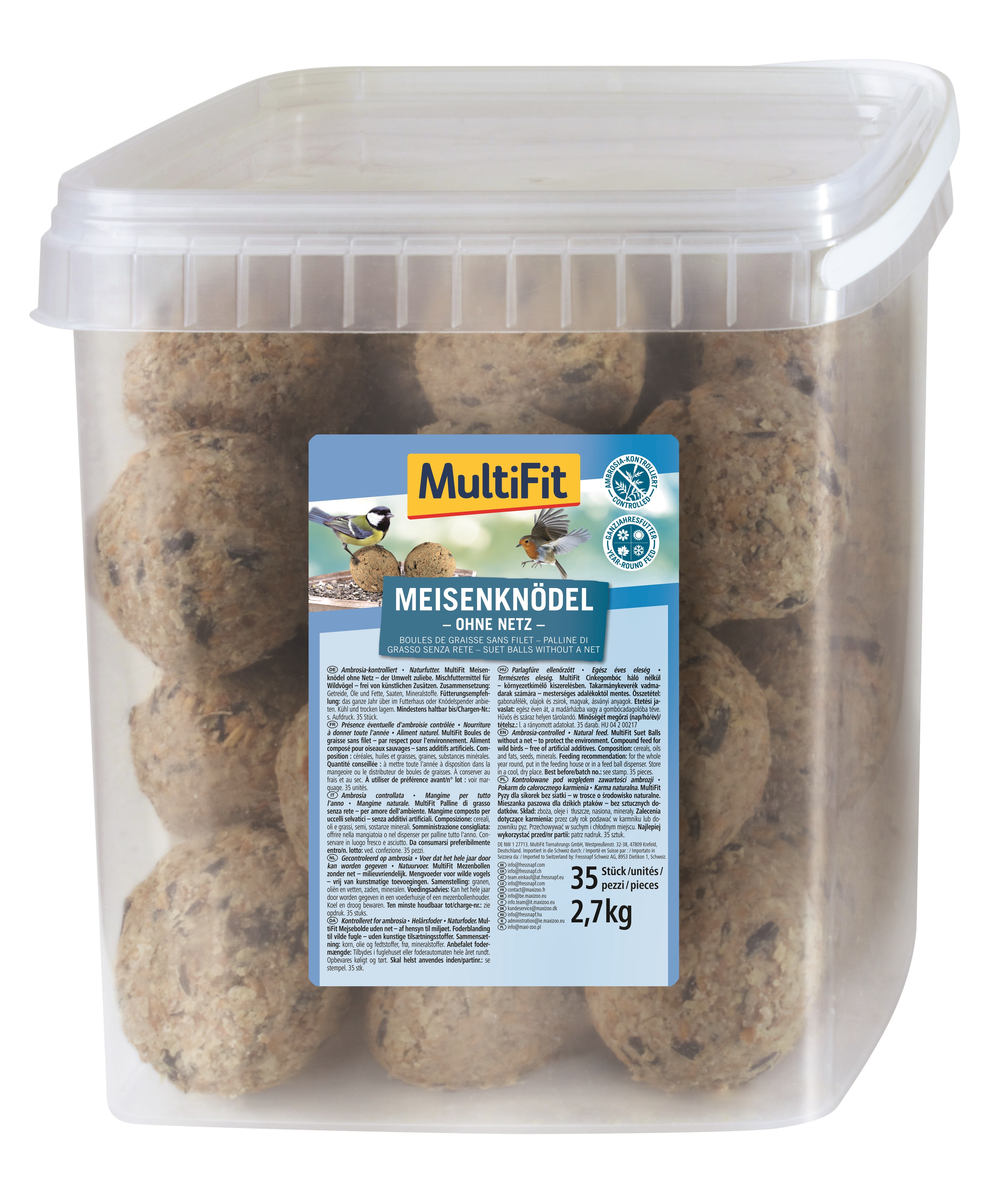 MultiFit Meisenknödel MultiFit Meisenknödel 35er ohne Netz