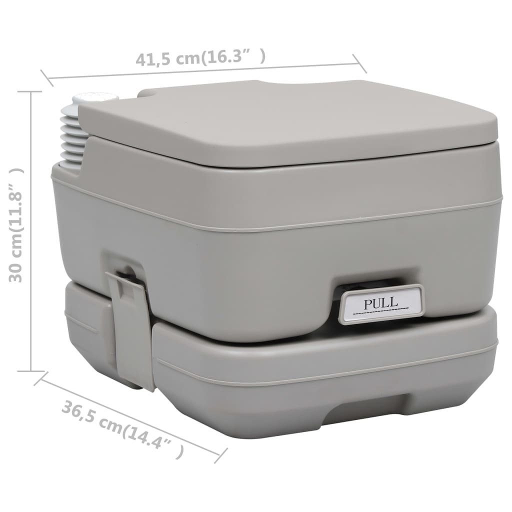 DOTMALL Campingtoilette Reisetoilette 10L,mit 10-Liter Fäkalientank, tragbar
