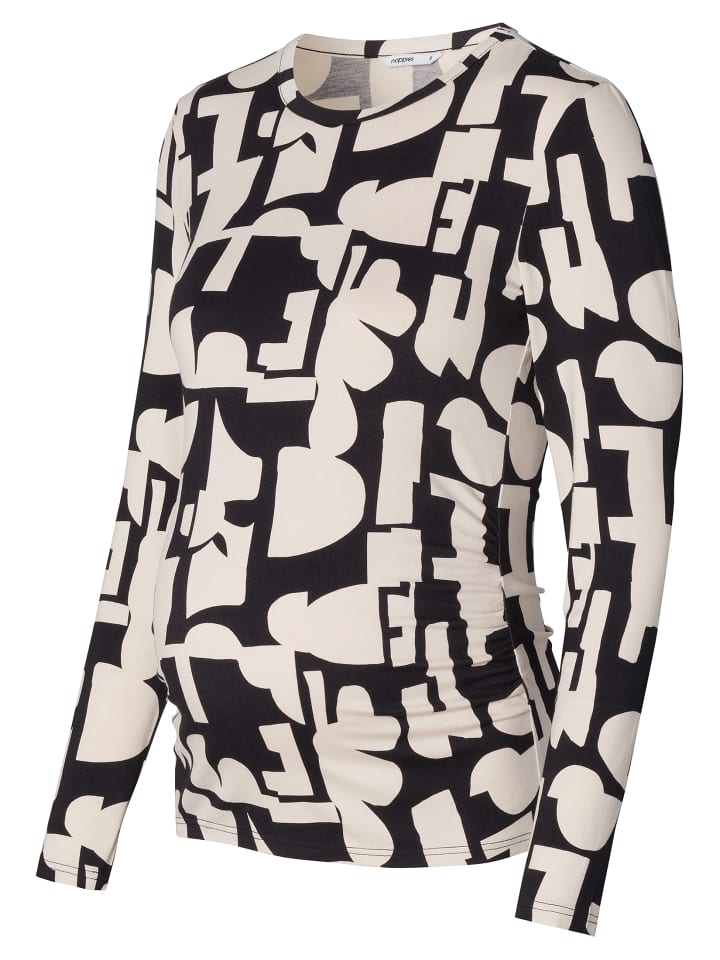 Noppies Langarmshirt Eura in Monochrome All Over Print günstig kaufen