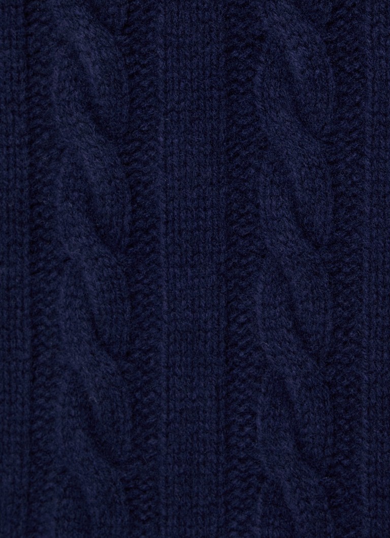 Ralph Lauren  Kabelgebreide coltrui in kasjmierblend