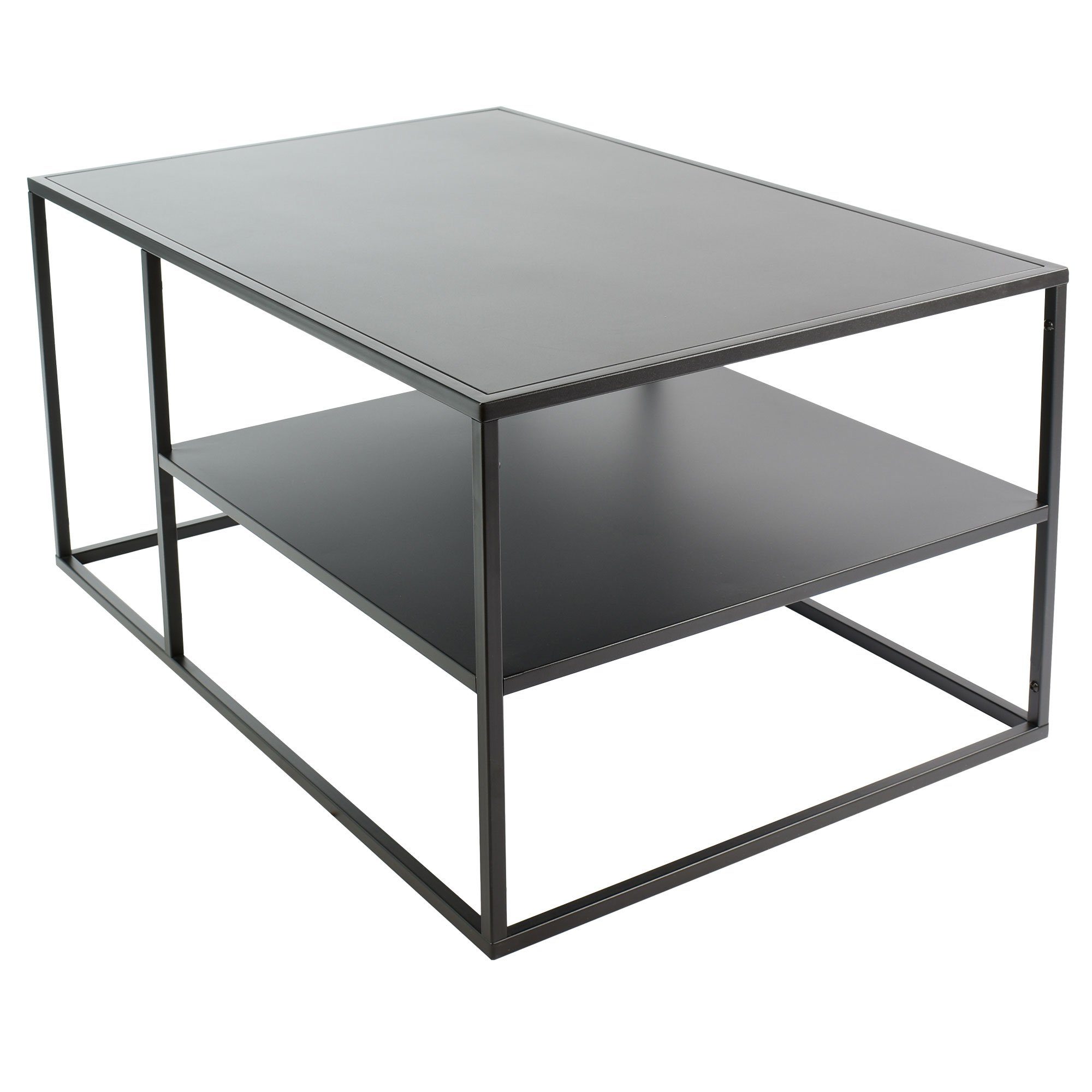 osoltus Raumteiler osoltus cube Industrie Stil Couchtisch Stahl schwarz 90x60x45cm