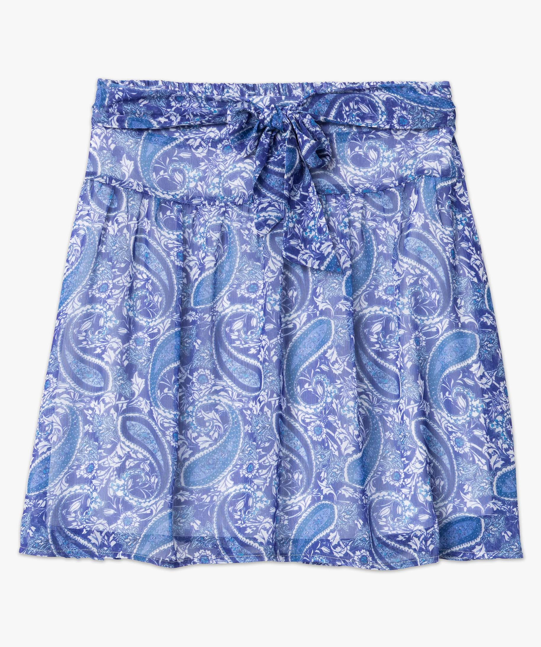 Jupe femme en voile à motifs cachemire imprime | GEMO