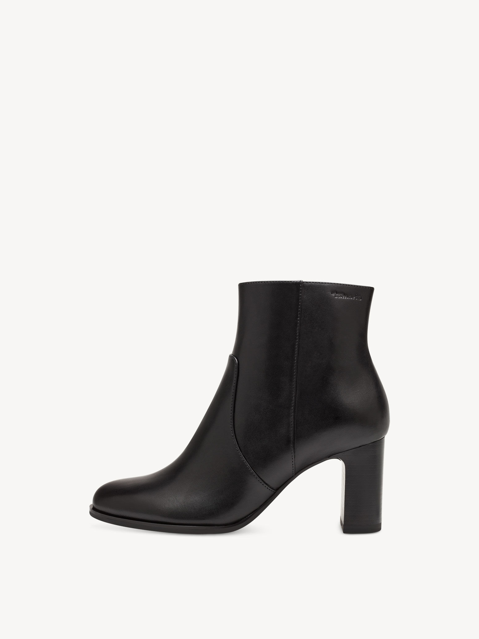 Bottine en cuir - noir