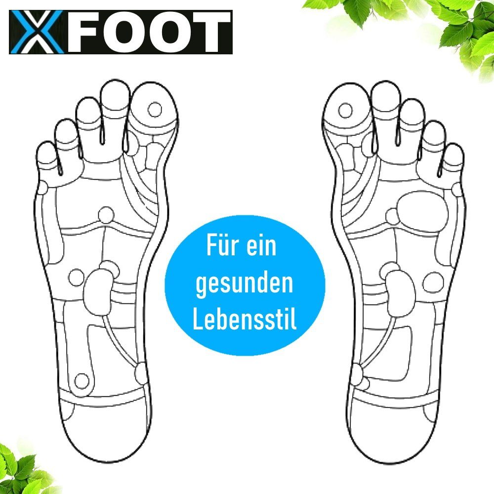 MAVURA Fußbetteinlage XFOOT Fußpflaster Fusspflaster Wellness Fußpflege Vital (20-tlg), Bambus Pflaster [2erSet]