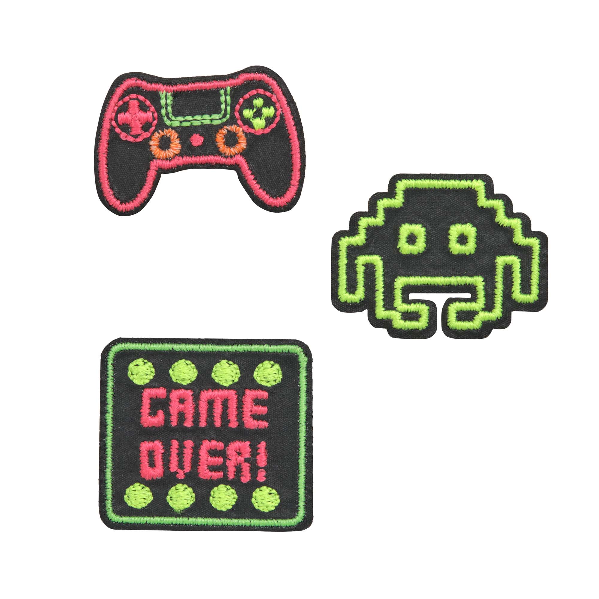 Textil-Sticker (3 Stk) - BOLD Match, Gaming