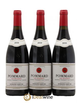 Pommard 1er Cru Les Rugiens Domaine Lejeune 2010 - Lot de 3 Bouteilles