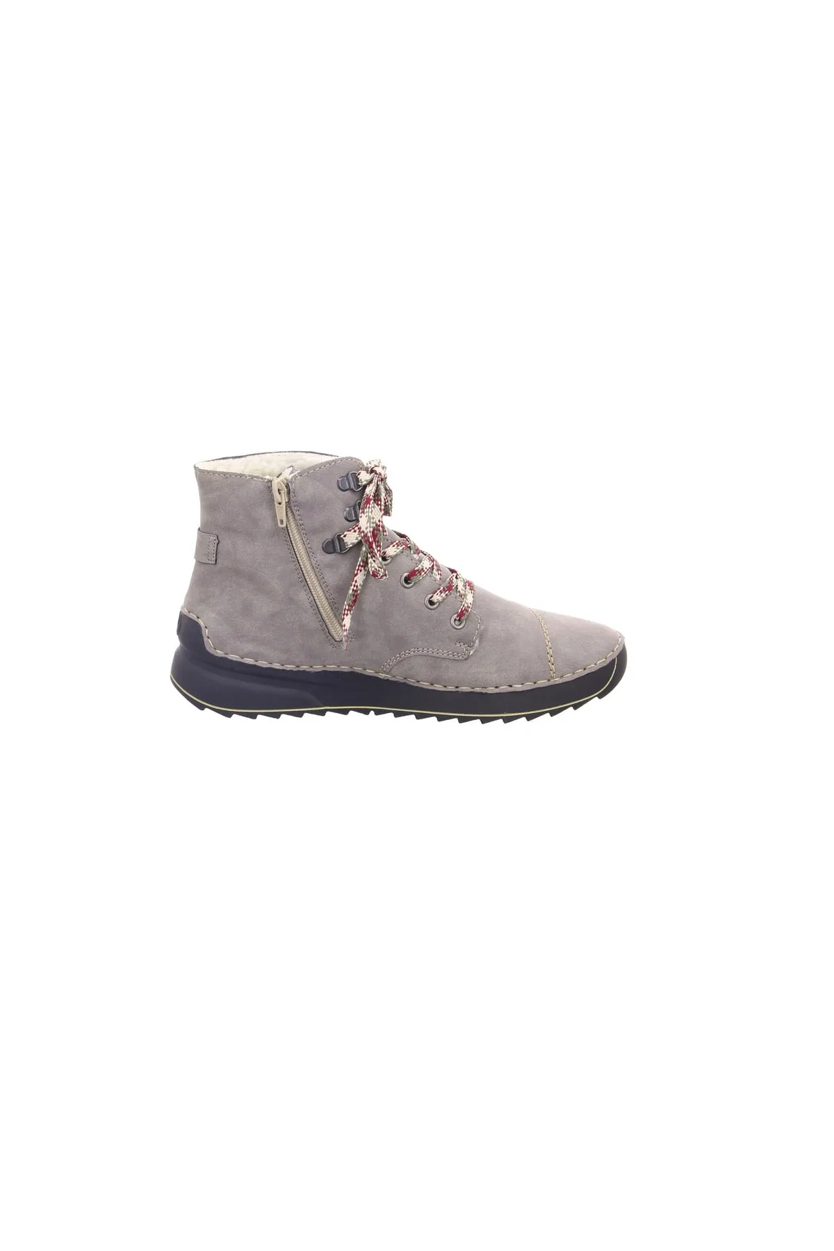 Rieker  Stiefelette - Grau - Flacher Absatz