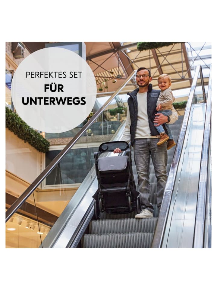 Hauck Buggy Shop N Care 2in1 Travel Set - Grey in grau günstig kaufen onesize