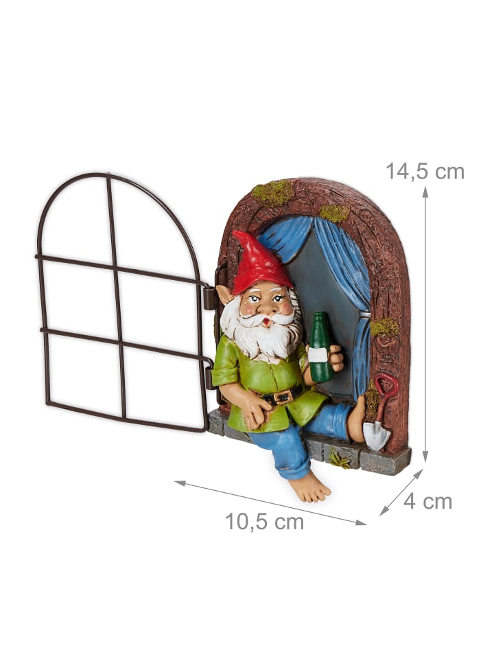 relaxdays Zwerg mit Fenster in Bunt günstig kaufen onesize