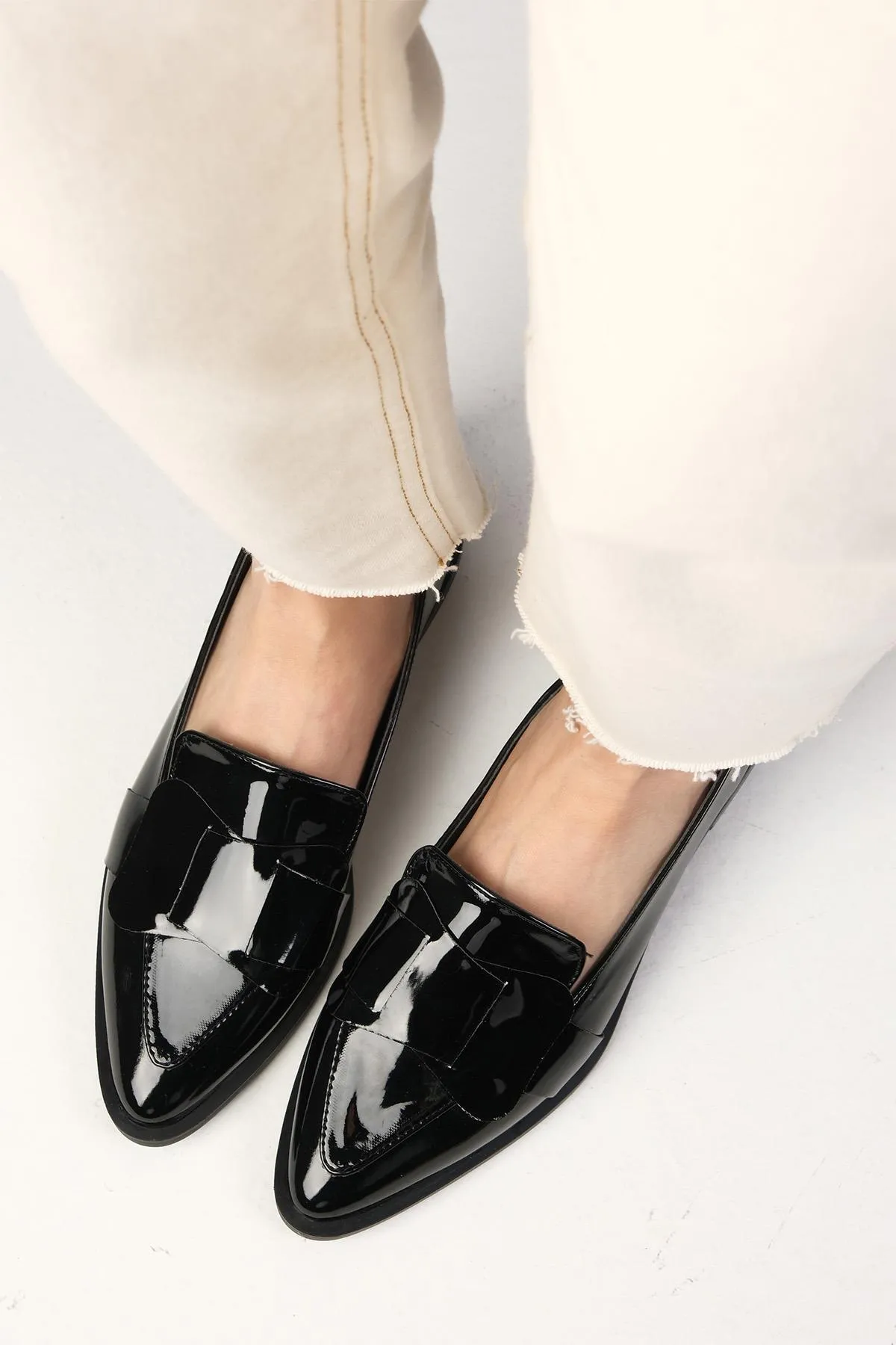 Mio Gusto  Nora Black Color Damen Loafer Casual Flache Schuhe