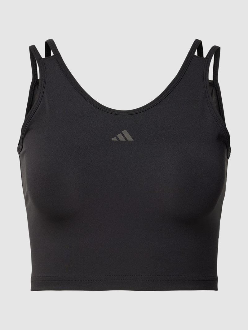 Bralette mit Label-Print Modell 'HIIT' in schwarz