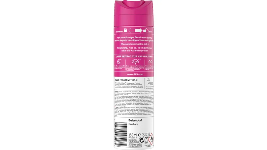 8X4 Deospray No.15 Frozen Berry 150 ml