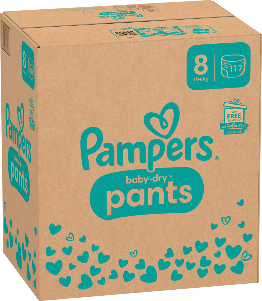 Baby Pants Baby Dry Gr.8 Extra Large (19+ kg), Monatsbox, 117 St