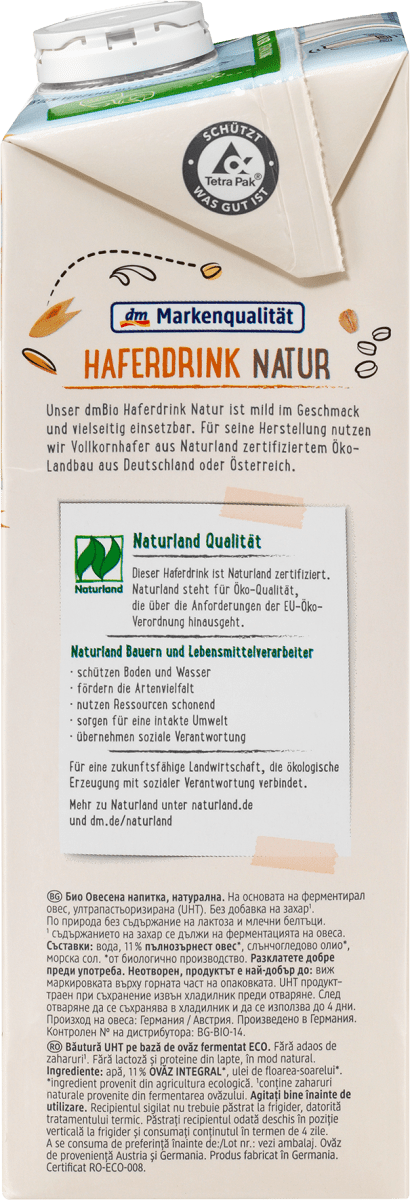 Pflanzendrink, Haferdrink Natur, 1 l