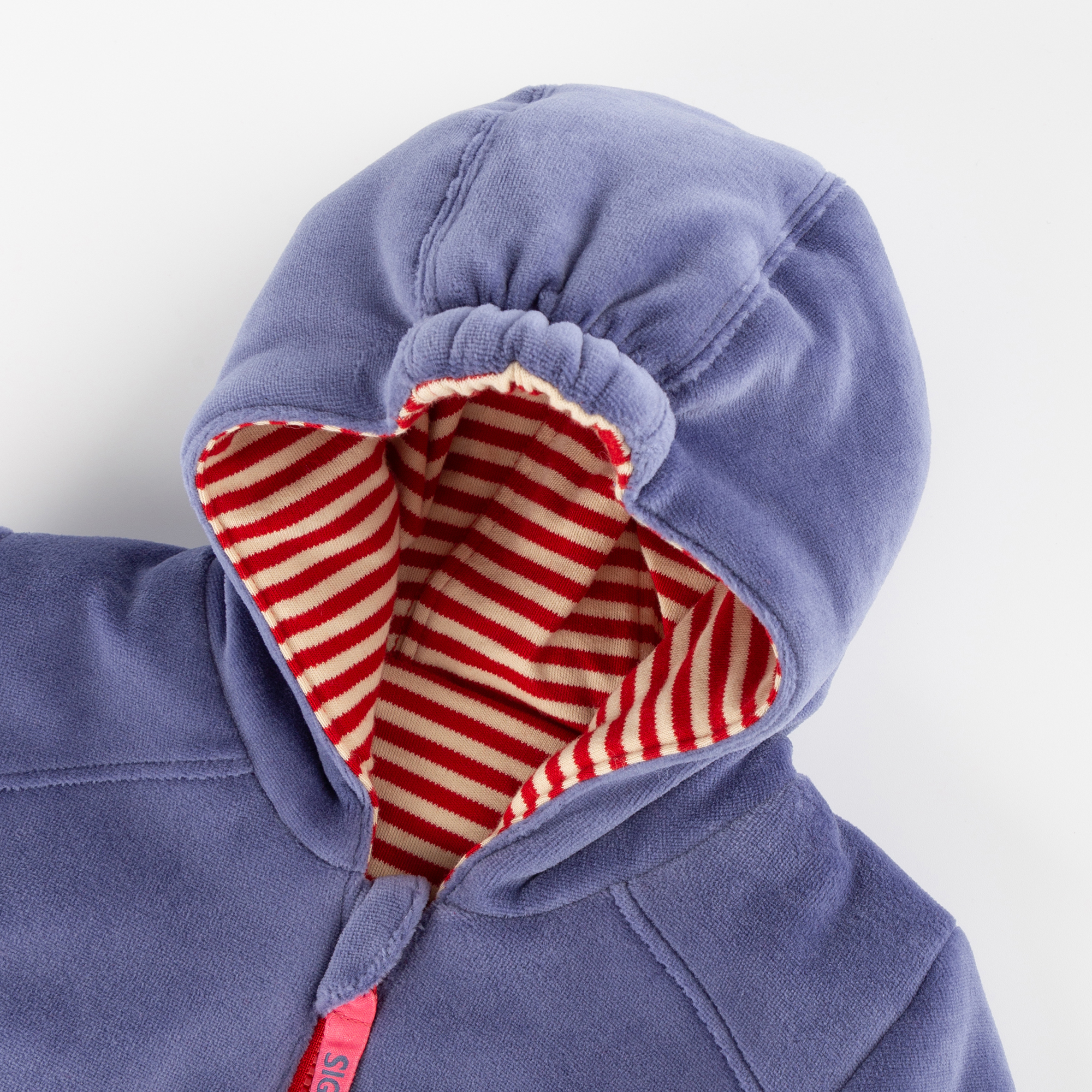 Baby Wendejacke Katze, Nicki blau oder rot-weiß geringel