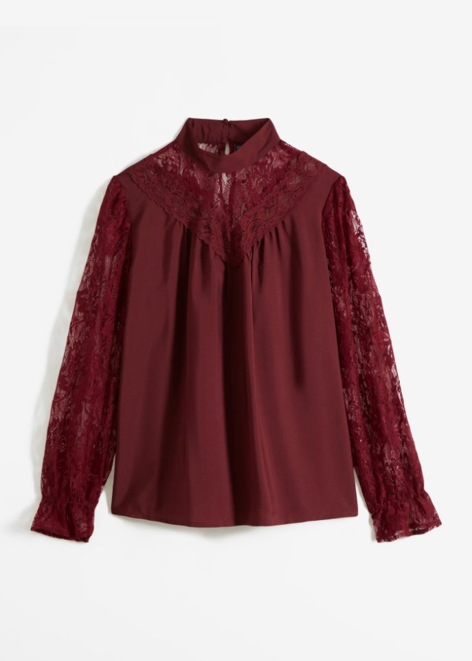 Bluse mit Spitze