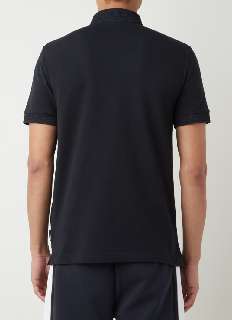 Tricou polo clasic cu logo Armani Exchange