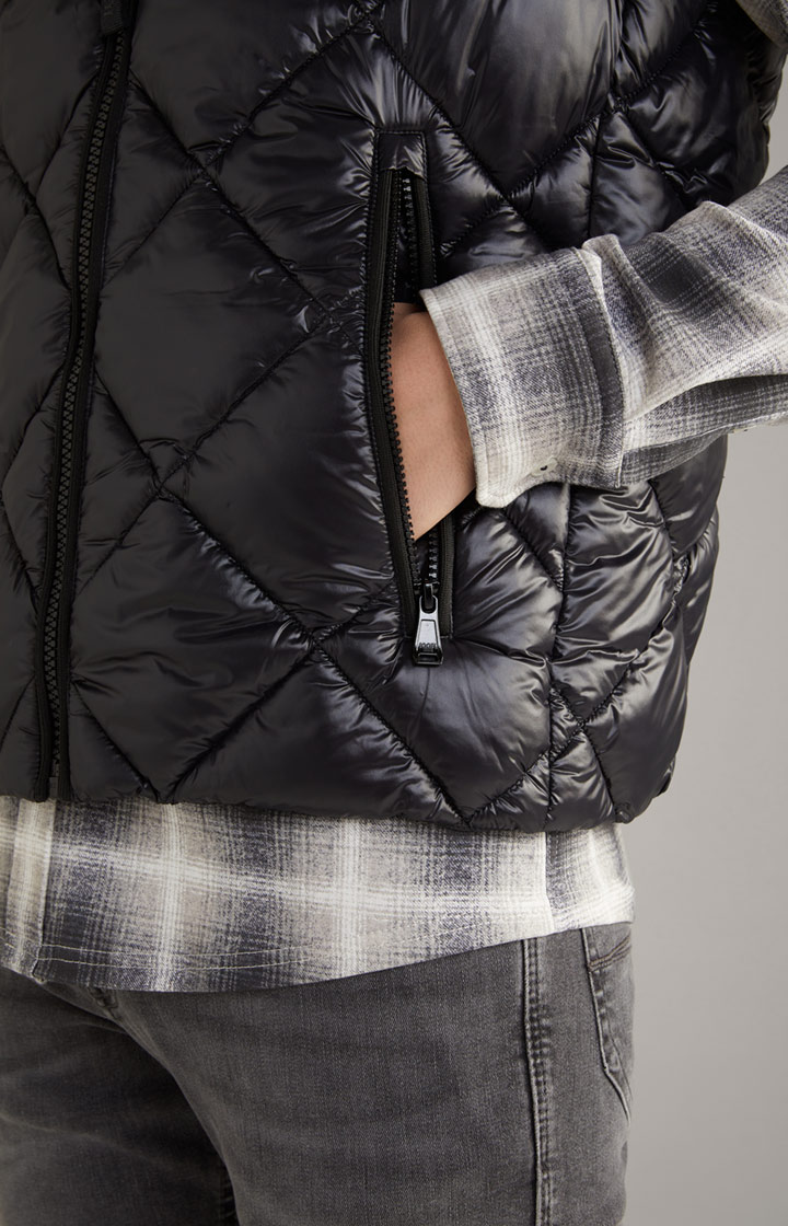Nylon-Steppweste Vanor in Schwarz