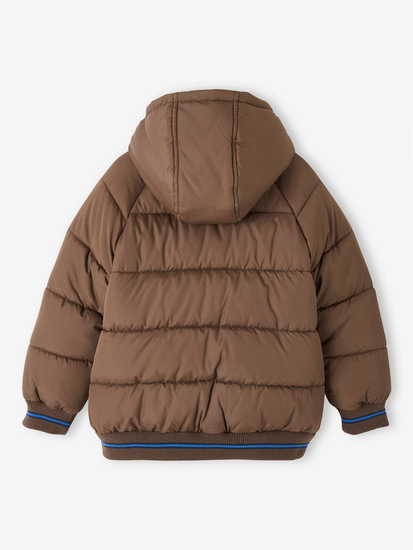 Vertbaudet Jungen Steppjacke mit Fleecefutter, Recycling-Polyester - tannengrün